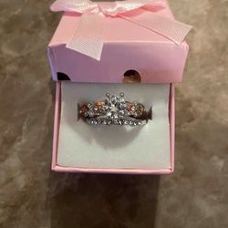 Beautiful Two Tone Floral 925 Sterling Silver