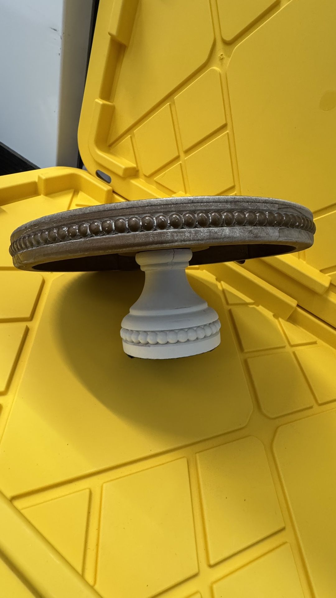Rustic Wooden Cake Stand – $20