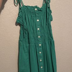 green summer dress