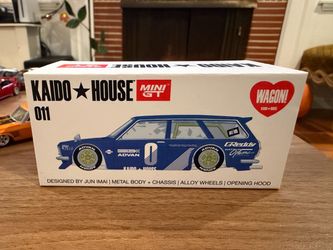 Kaido House Mini GT Datsun 510 Wagon Blue 011 Brand New