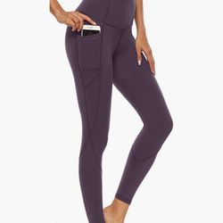 AFITNE Women's High Waist Yoga Pants with Pockets, Tummy Control for Running and YOGA PANTS M, Xl
