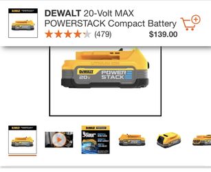 DEWALT 20-Volt MAX POWERSTACK Compact Battery