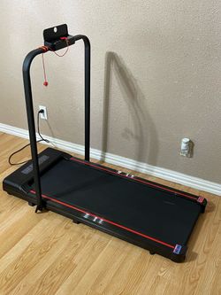 WALKING PAD TREADMILL WITH HANDLEBAR, FOLDABLE, PORTABLE WORKING PAD WITH HANDLEBAR CONTROL