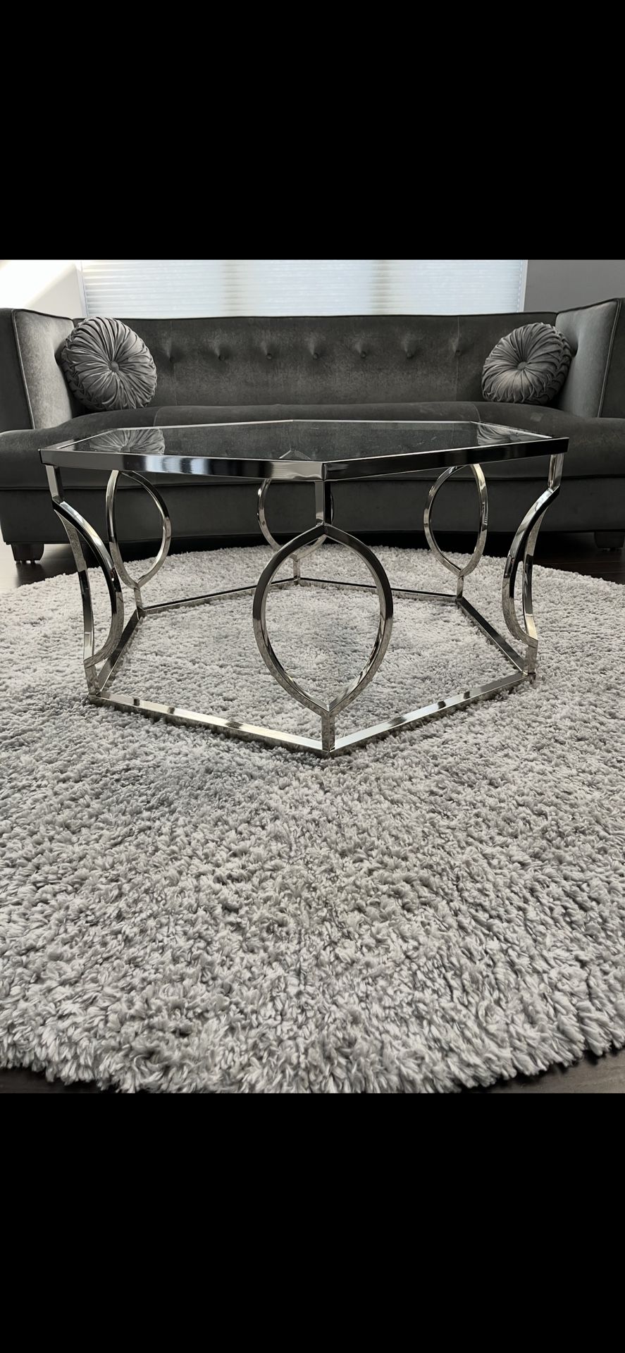 Glass Top Coffee Table