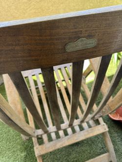 First class deck chairs from the R.M.S. QUEEN MARY