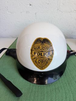 Vintage Miami Shores POLICE Helmet Florida Fulmer Trooper AF-50 XL 2002