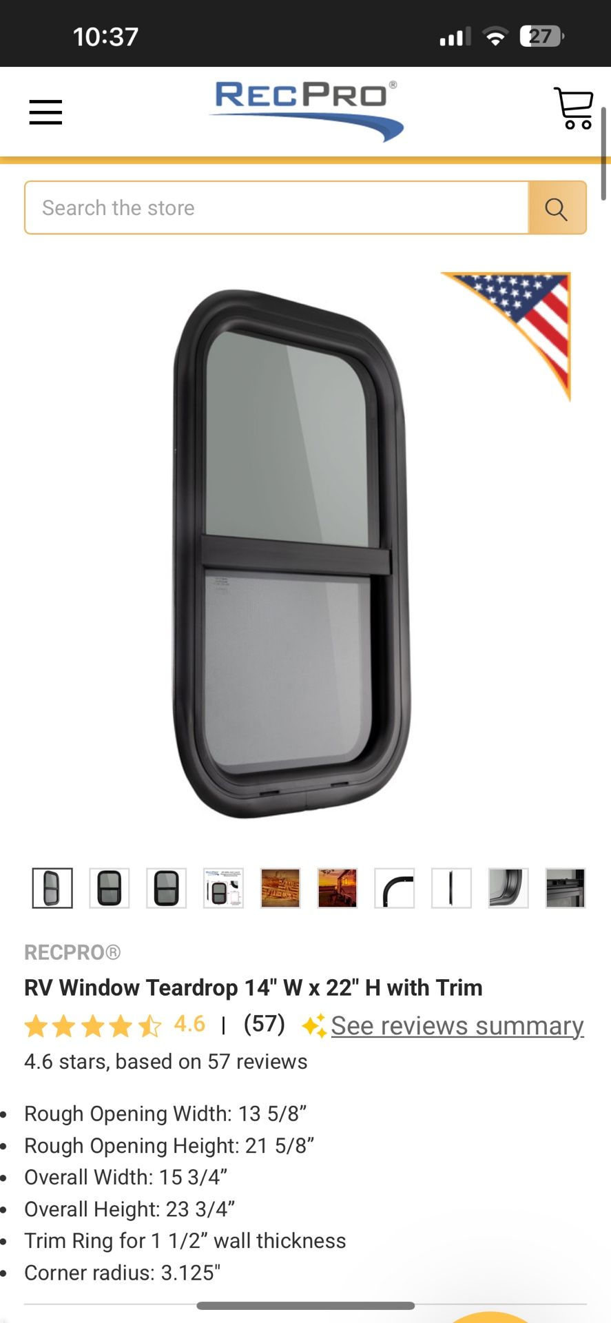 Rv Window Teardrop
