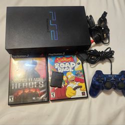 Sony PlayStation 2 PS2 With 2 Games