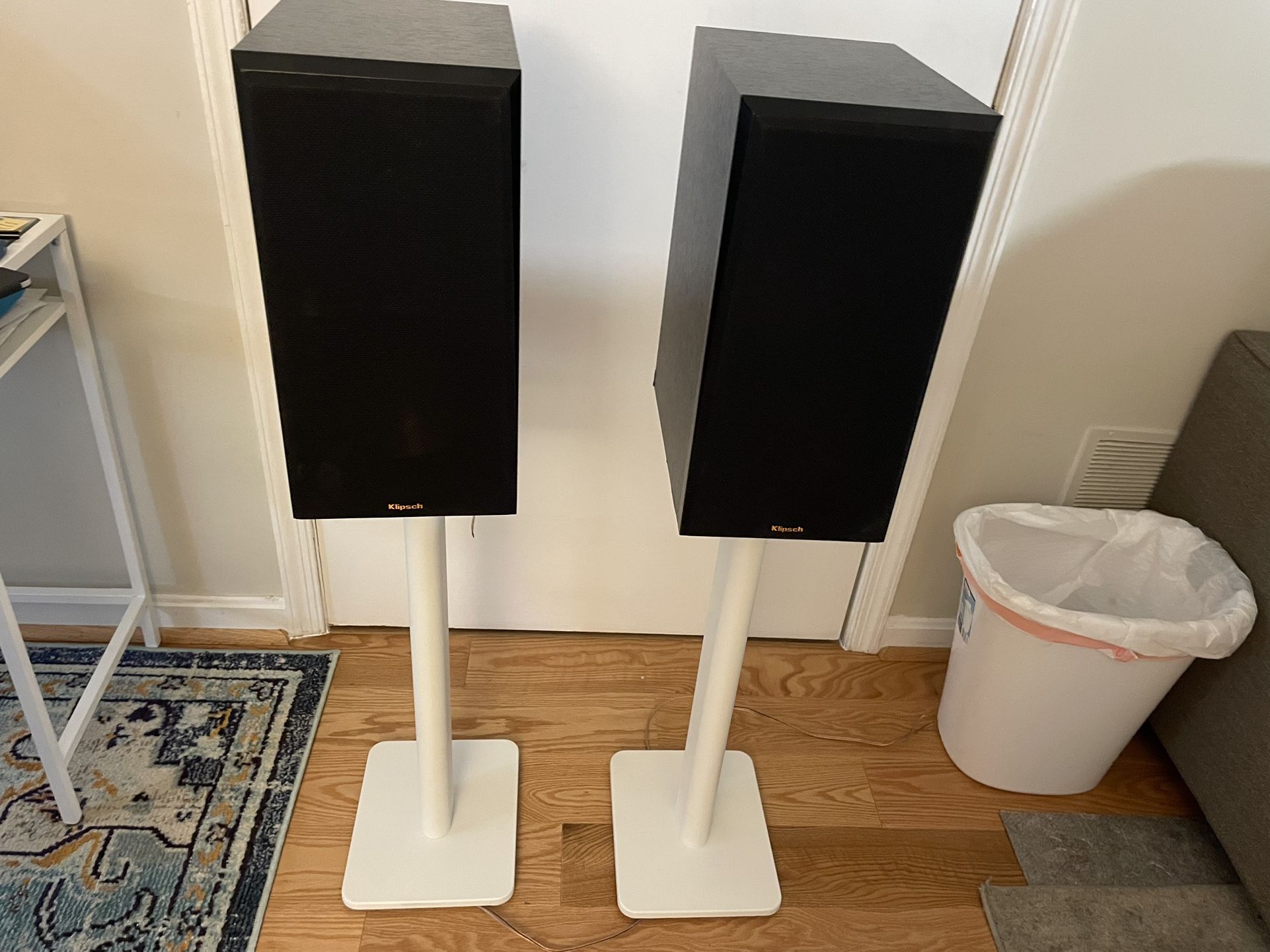 For Sale: Klipsch RP-600M Speakers w/ Kanto Speaker Stands – Excellent Working Condition