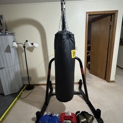 Punching Bag, Stand And Extras