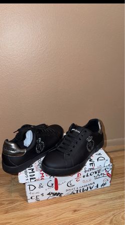 Dolce gabbana black men shoes