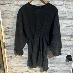Zara long sleeve black dress size medium
