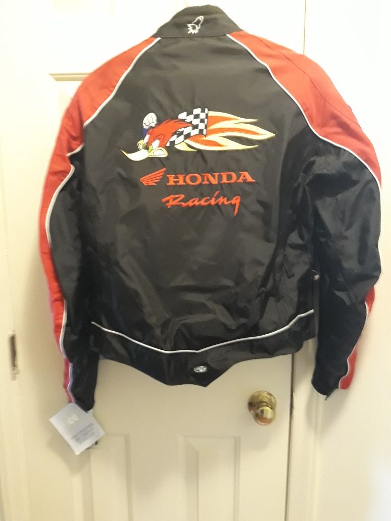 Brand New with tags, Ladies Honda motorcycle riding jacking with protective pads