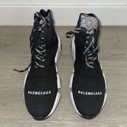 Balenciaga 2.0 Lace Up Sneaker Black & White 