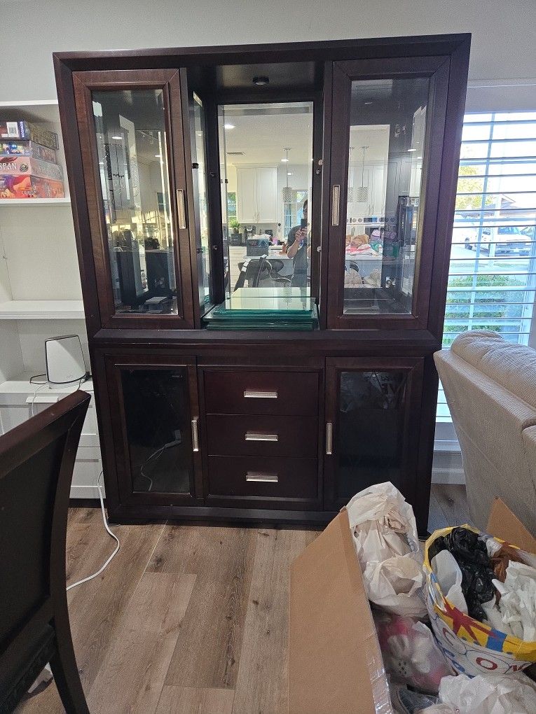 Buffet and Hutch Cabinet