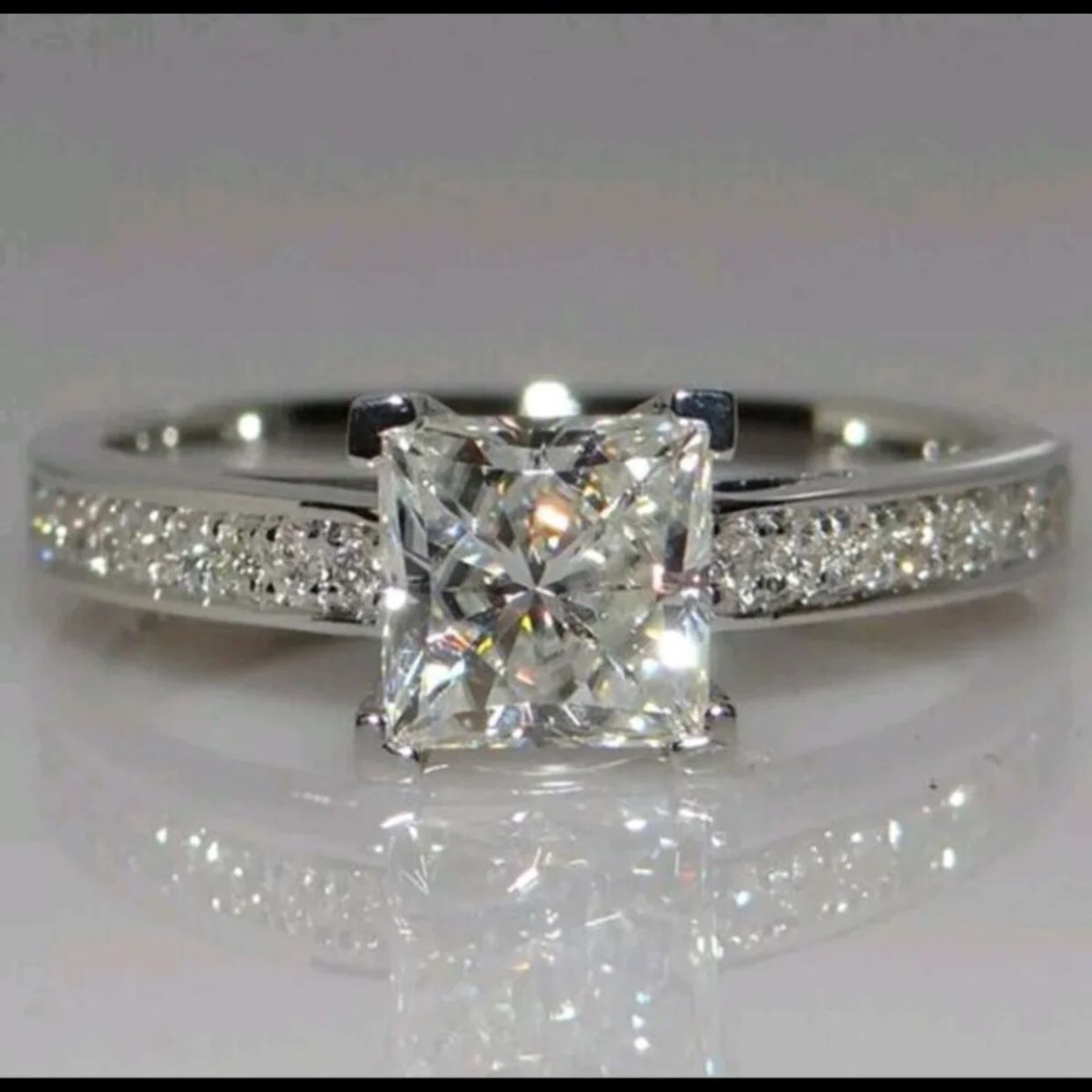 .72ct stimulates diamond gold plated wedding engagement ring women’s jewelry accessory