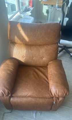 Electric Swivel Brown Recliner
