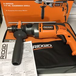 NEW Ridgid R50111 Heavy-Duty Hammer Drill 8.5 Amp Corded 1/2”