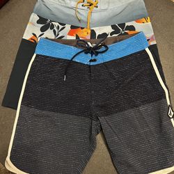 Volcom And Billabong Boardshorts / Swim Trunks Size 28