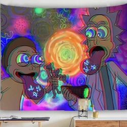 Rick N Morty Tapestry 60Lx40W