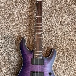 Schecter C-1 Platinum with Rosewood Fretboard 2022 - Present - Satin Purple Burst