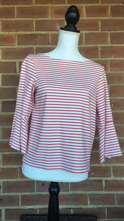Strip Red and Cream Blouse