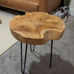 Wood Side Table