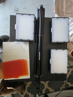 Battery powered LED lights and stands