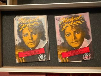2 packs of 1984 O-Pee-Chee Michael Jackson Super Gloss Photo Cards
