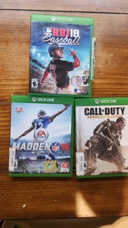 Madden 18,RBI 18,Call of duty Advanced Warfare