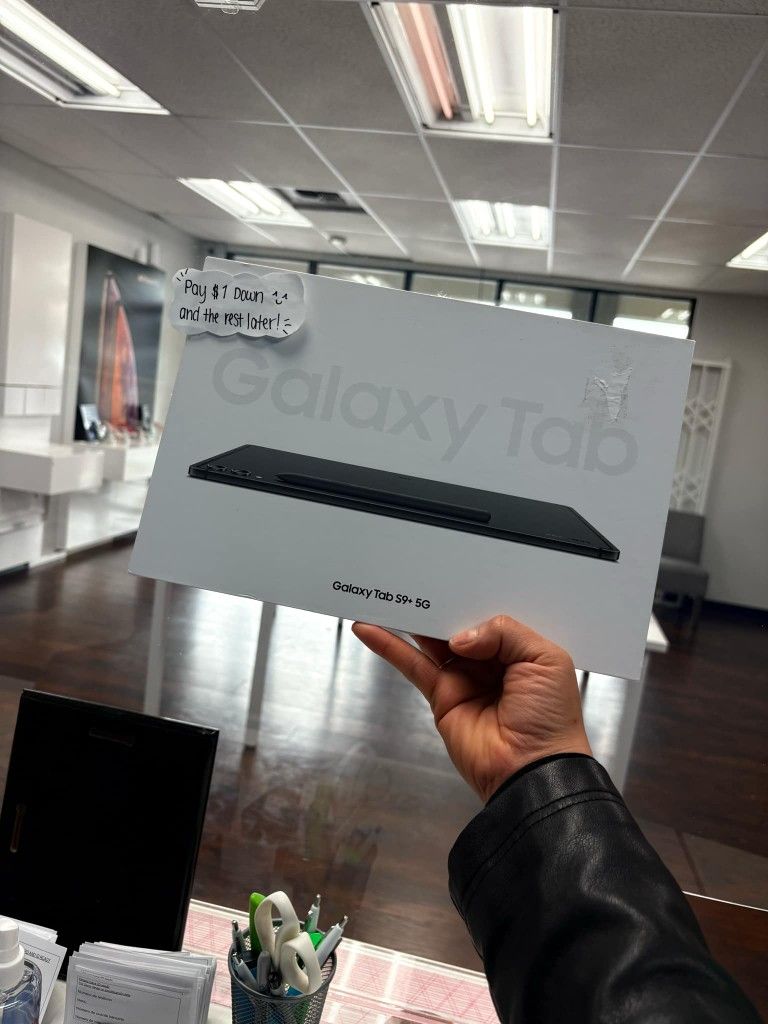Samsung Galaxy Tab S9 Plus 5G Tablet- Payments Available - Pay $1 Down To take It home