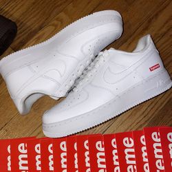 Nike Air Force 1 Low Supreme White ( Read Description )