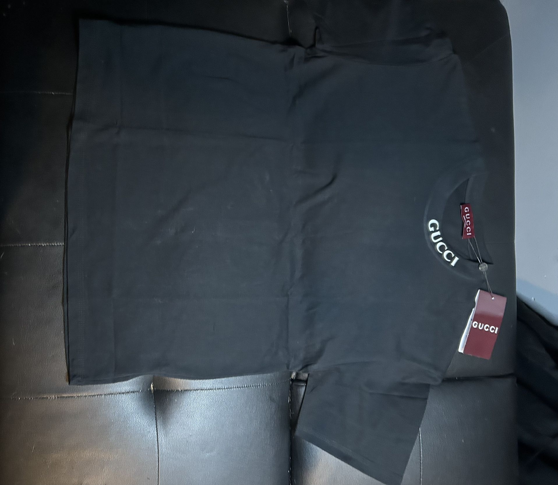 Gucci Cotten Tee Shirt With Embroidery With Black sz S