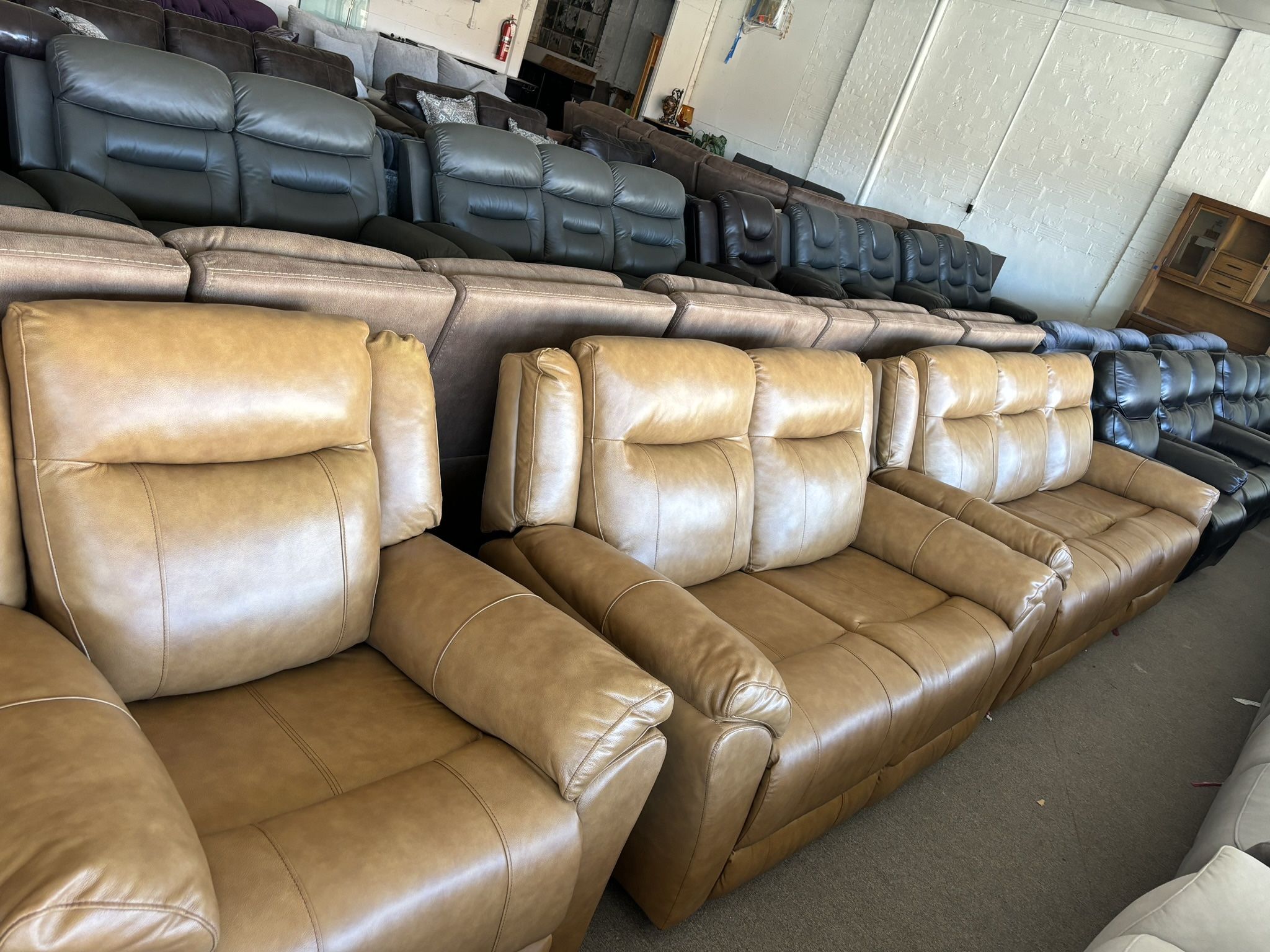 100%leather Living Room Set