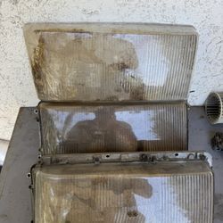 Left And Right Headlights + Driver Side Lens For Mercedes Benz 116 Body Style