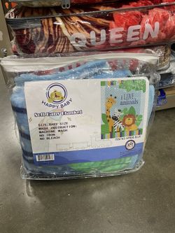 Happy Baby Soft Animals Baby Blanket