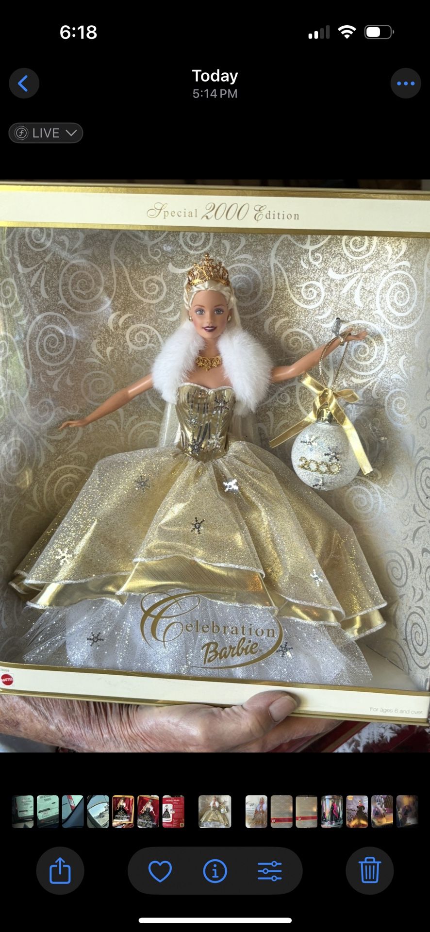 SUPER RARE Special 2000 Edition Celebration Barbie #28269