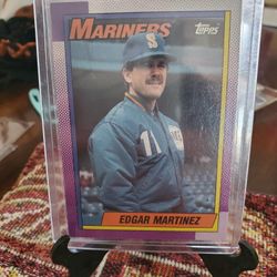 Edgar Martinez 2 1990 Topps Rookie Baseball Cards 