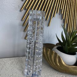 Crystal Glass Candle Holder By Mikasa