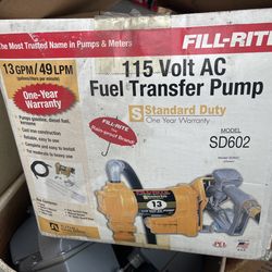 Fill right fuel transfer pump