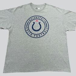 Indianapolis Colts vintage 2000’s NFL football heather gray t shirt Size 2XL