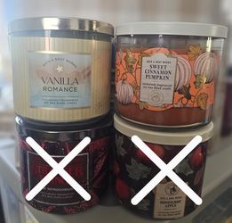 3 Wick Candles $14 Each
