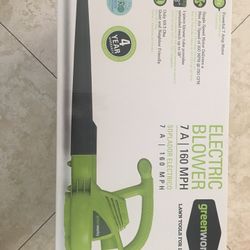 Greenworks 7 Amp 160 MPH/150 CFM Single Speed Electric Blower