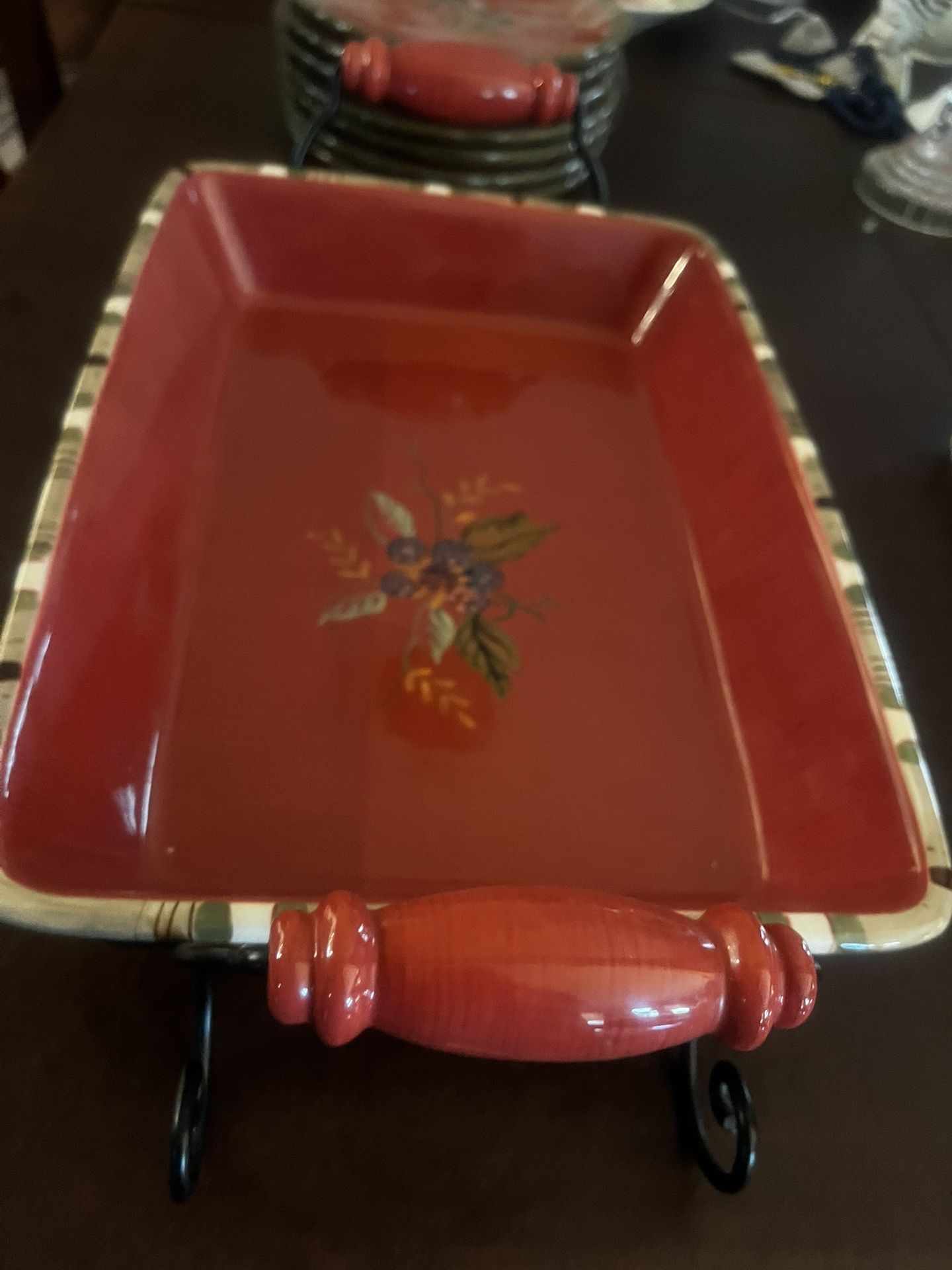 Casserole Dish, Baking Dish, Serving Dish With Handles And Tray Server Tracy Porter Octavia Hill Collection
