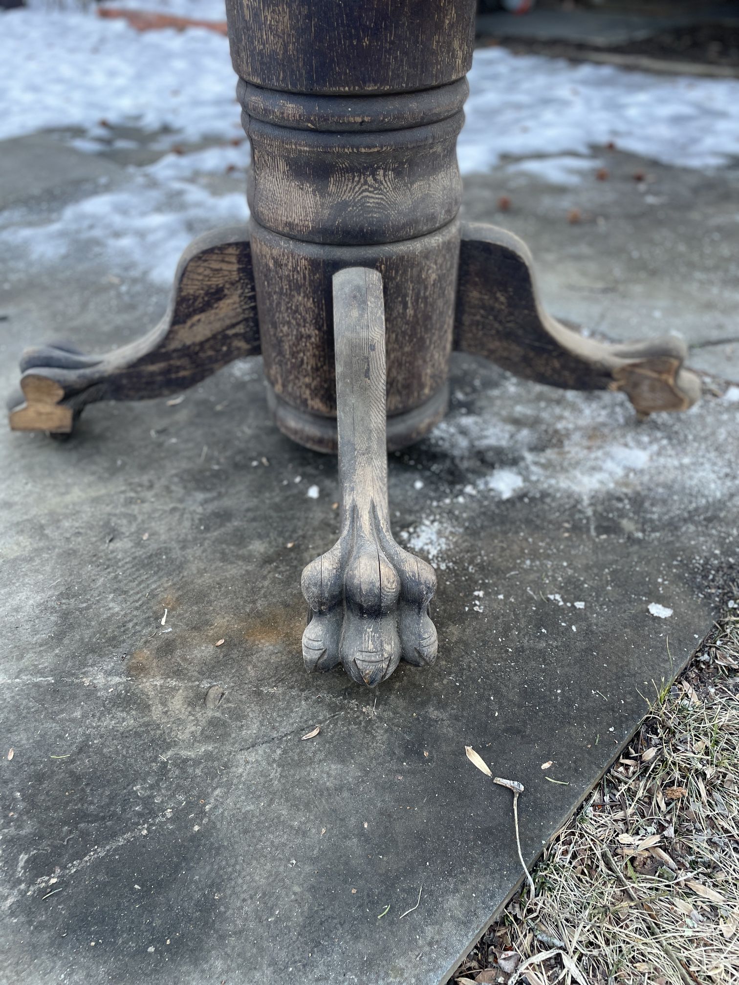 Antique Claw foot Table Base 