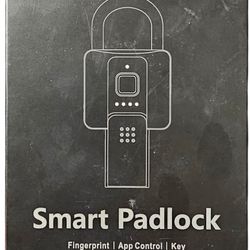 eLink Smart Heavy Duty Fingerprint Padlock with Key Backup Waterproof Bluetooth