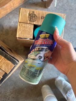 TEAL PLASTIDIP AND CLEAR COAT