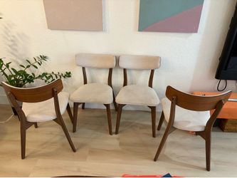 Set of 4 Midcentury style dining chairs