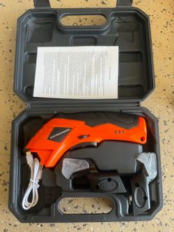 Super Scissors, Cardboard Cutter，Electric Box Cutter,Ultimate Cutting Tool for Home& Craft,Cordless Electric Scissors 2 Blades