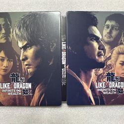 Like A Dragon Infinite Wealth Custom made Steelbook Case PS4/PS5/Xbox (No Game Disc) new